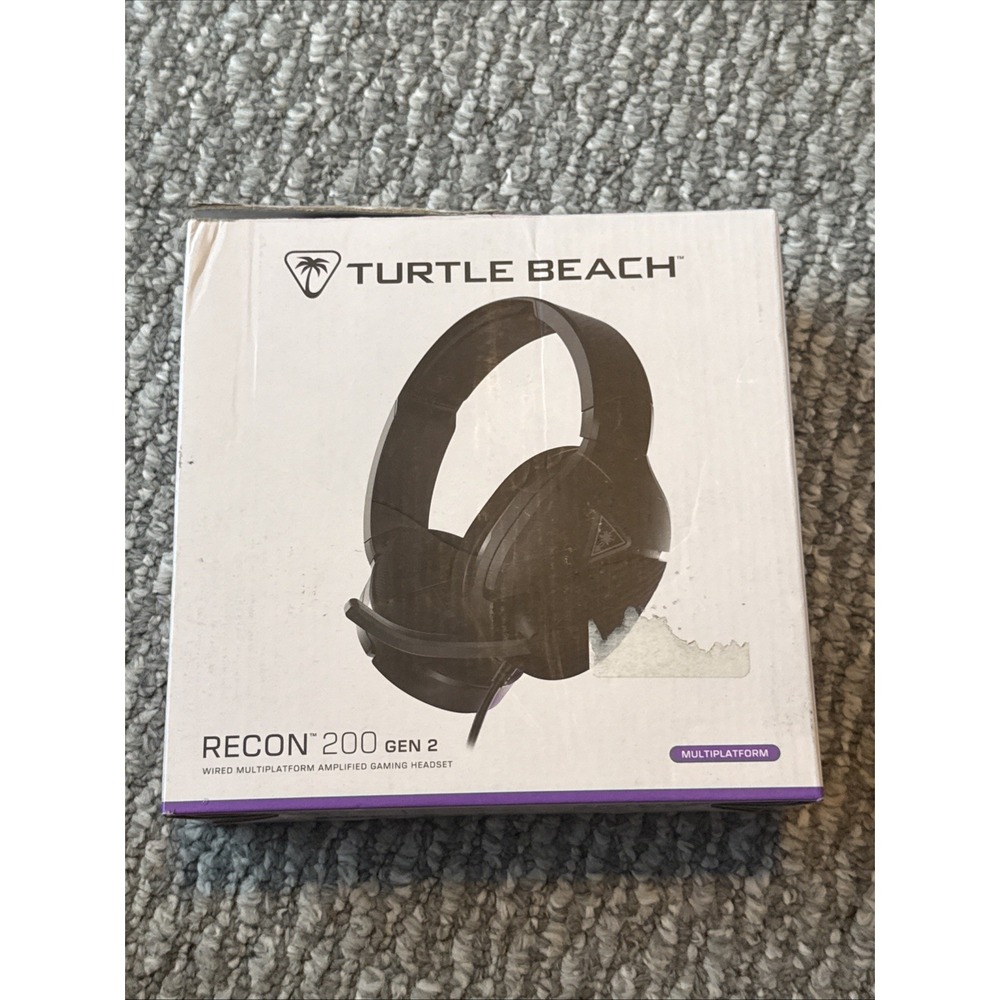 Turtle Beach Recon 200 Gen 2 Wired Over-Ear Gaming Headset - Black Damaged Box